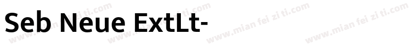 Seb Neue ExtLt字体转换